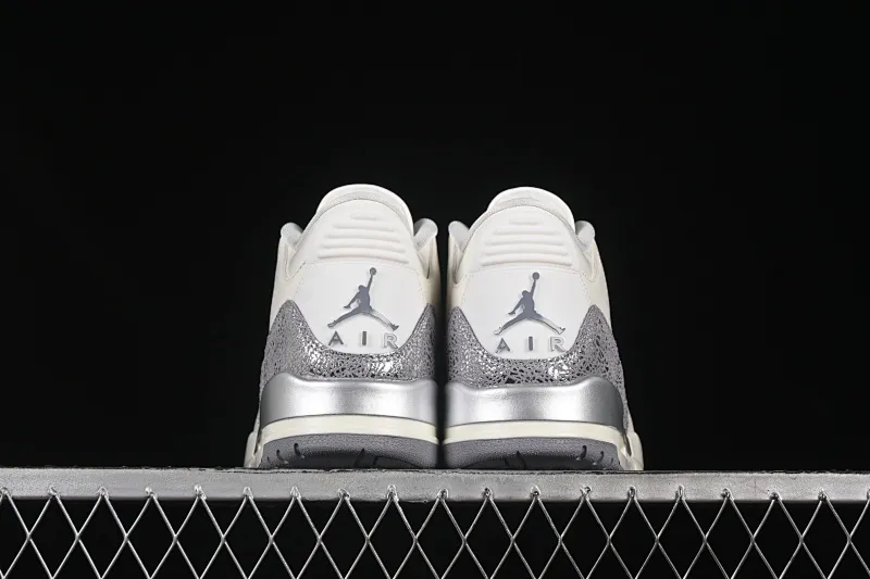 All categories Air Jordan Jordan series basketball shoes Air Jordan 3 OG version Air Jordan 3 "Sail Metallic Silver" AJ3 Joe 3 Metallic Silver CK9246-100